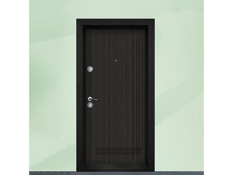 Porta blindata d’ingresso marrone PL57 Interna destra