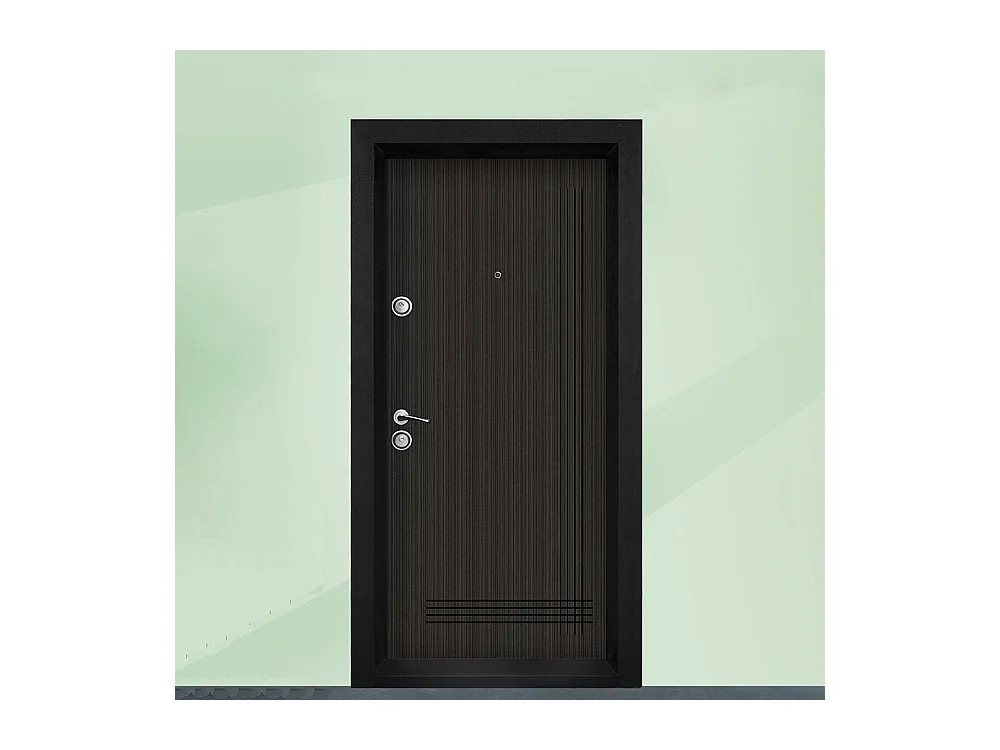 Porta blindata d’ingresso marrone PL57 Interna destra