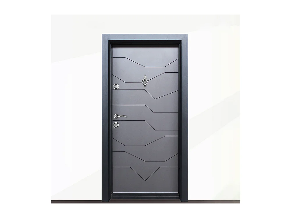 Porta blindata d’ingresso grigia PL45