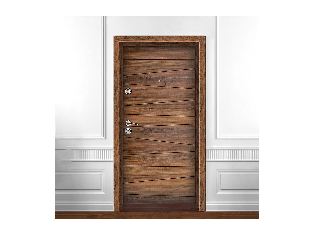 Porta blindata d’ingresso rovere PL58 Interna sinistra