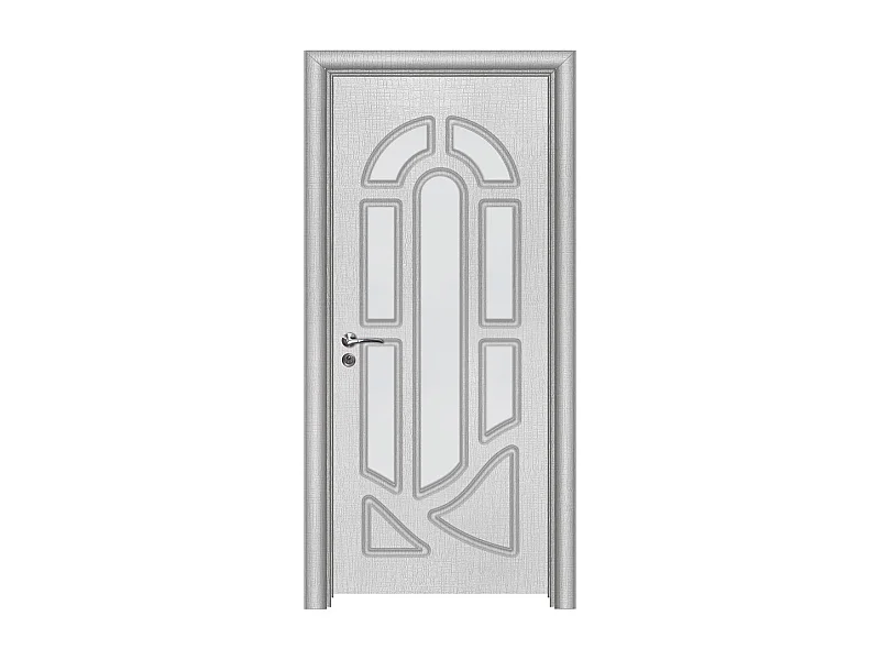 Porta da interno con vetro bianca 80x197 (telaio 10-14cm) PIE8