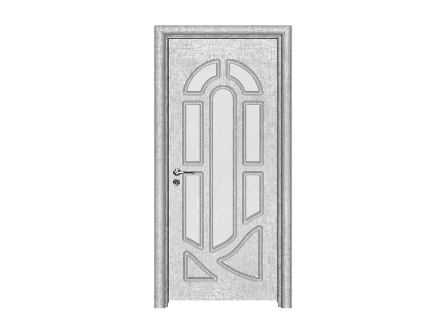 Porta da interno con vetro bianca 80x197 (telaio 10-14cm) PIE8