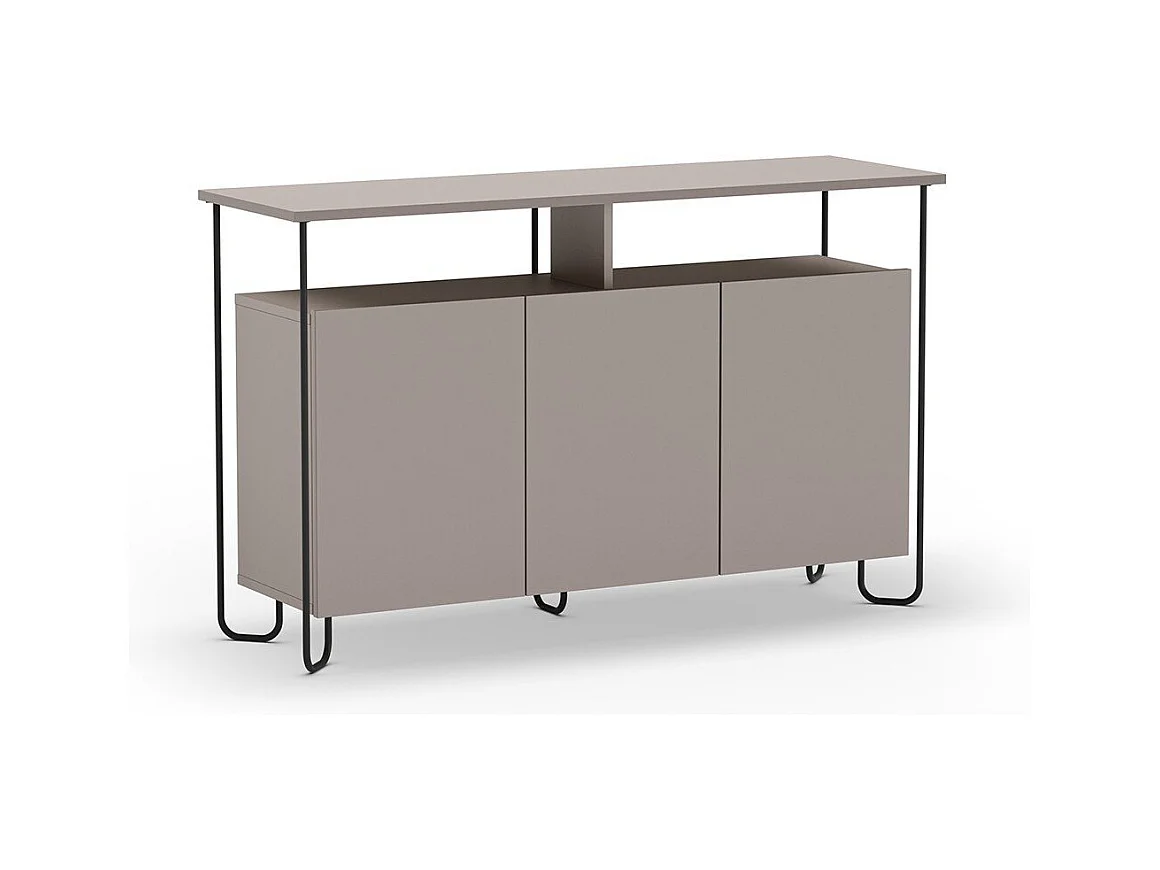 Sideboard 3 Türen mit Metallfüßen B130 cm - DILLY