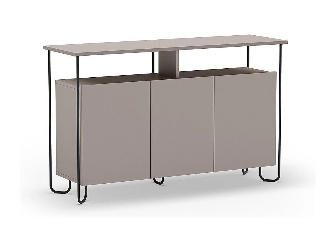 Sideboard 3 Türen mit Metallfüßen B130 cm - DILLY