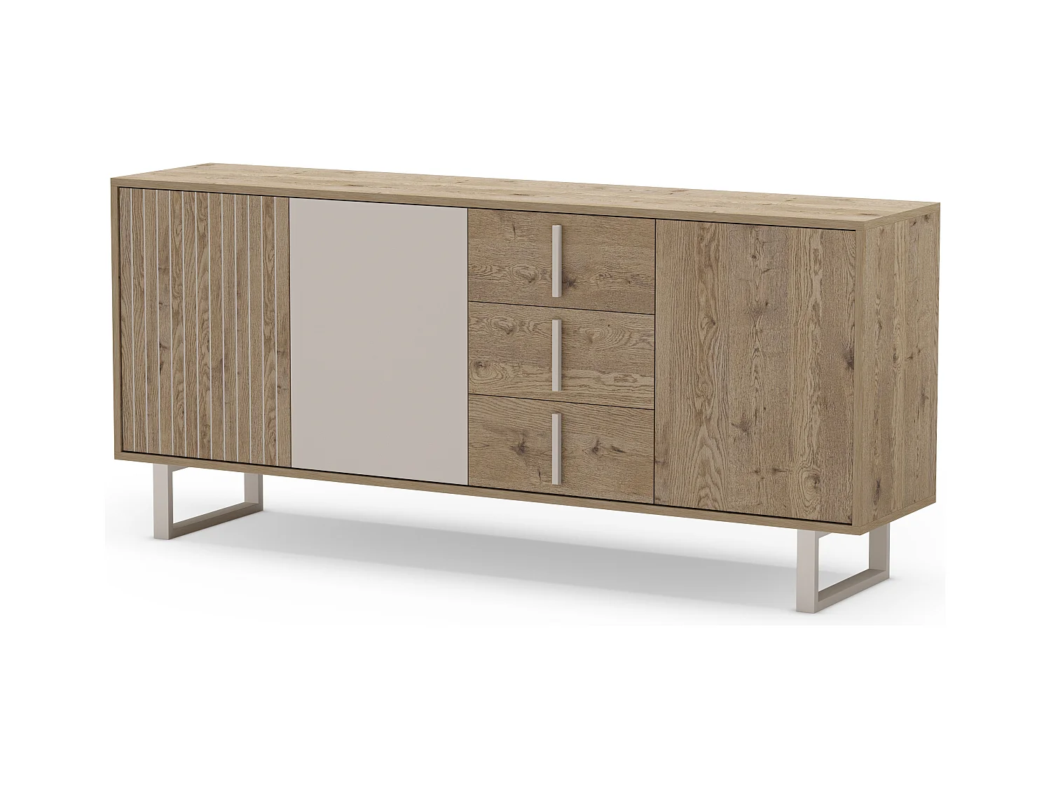 Buffet 3 portes et 3 tiroirs L180 cm - MILLAY