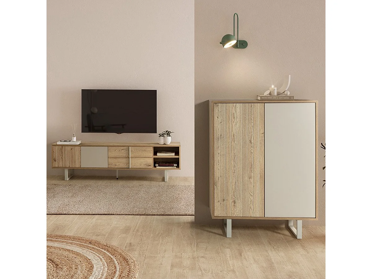 Buffet haut 2 portes H120 cm - MILLAY