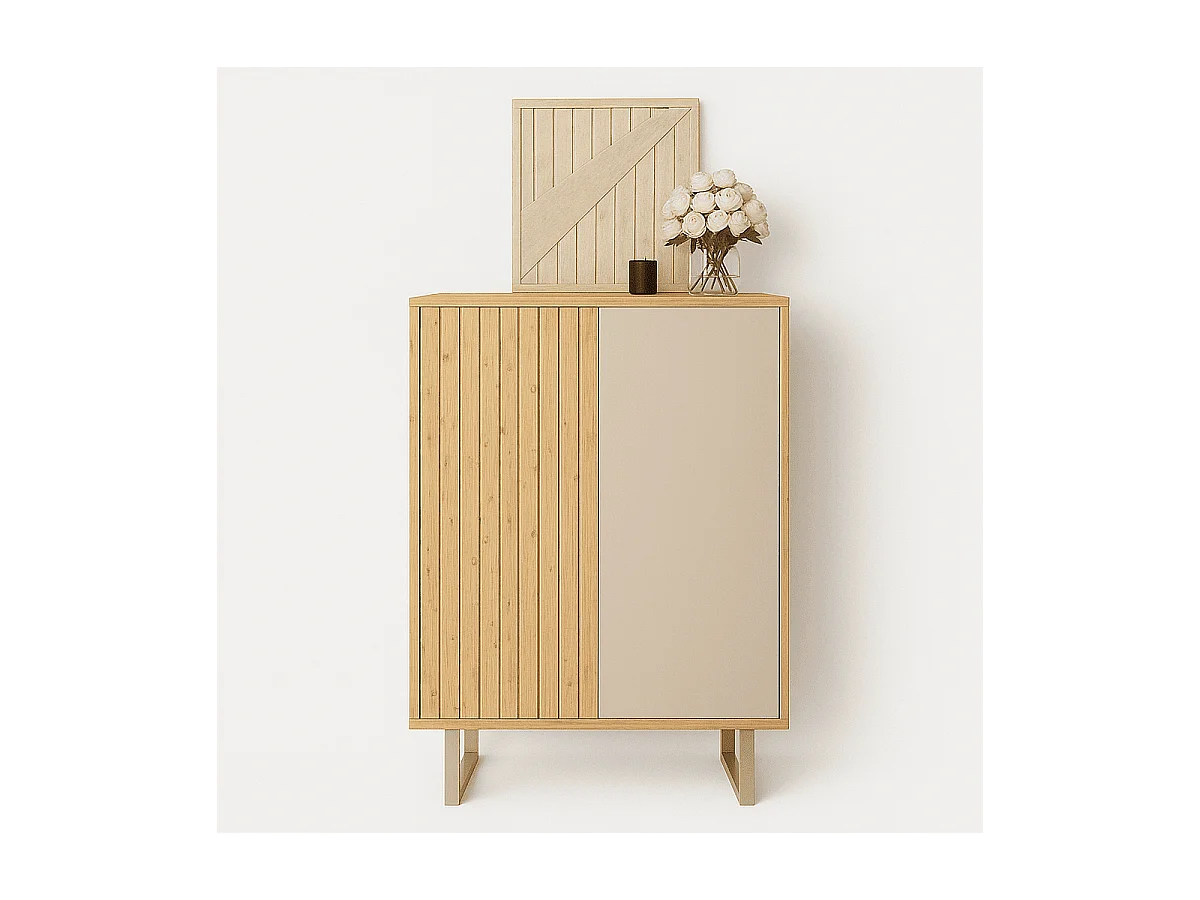 Hochschrank 2 Türen H120 cm - MILLAY