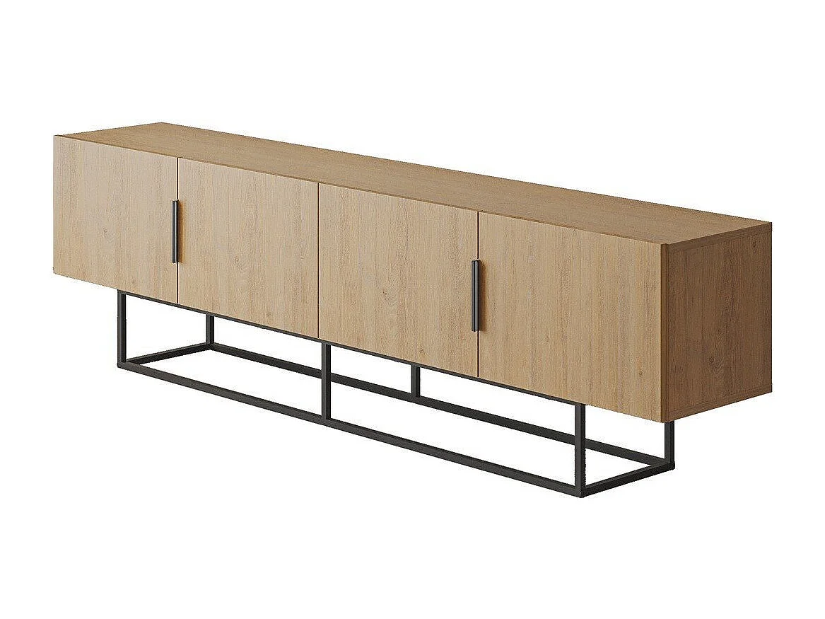TV-Möbel 4 Türen mit Metallfüßen B200 cm - TITAN