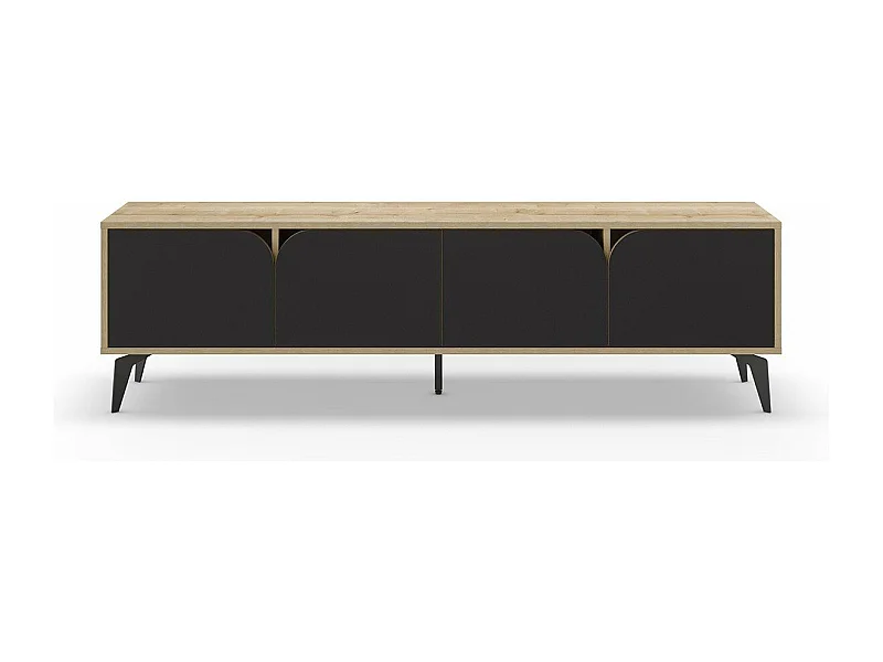 TV-Möbel 4 Türen mit Metallfüßen B180 cm - FLORA