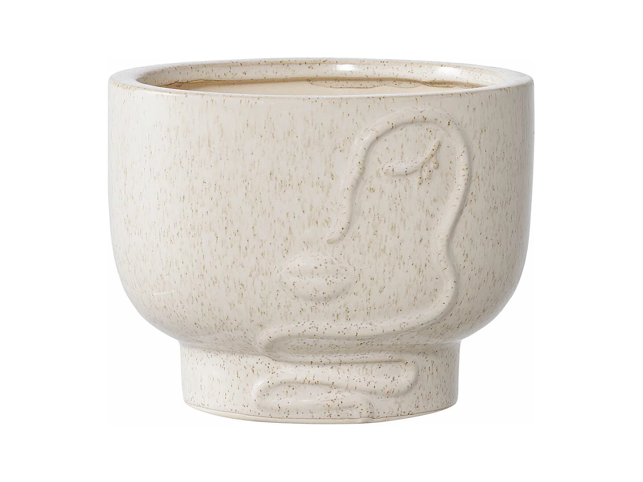 Vaso per fiori Sine beige.