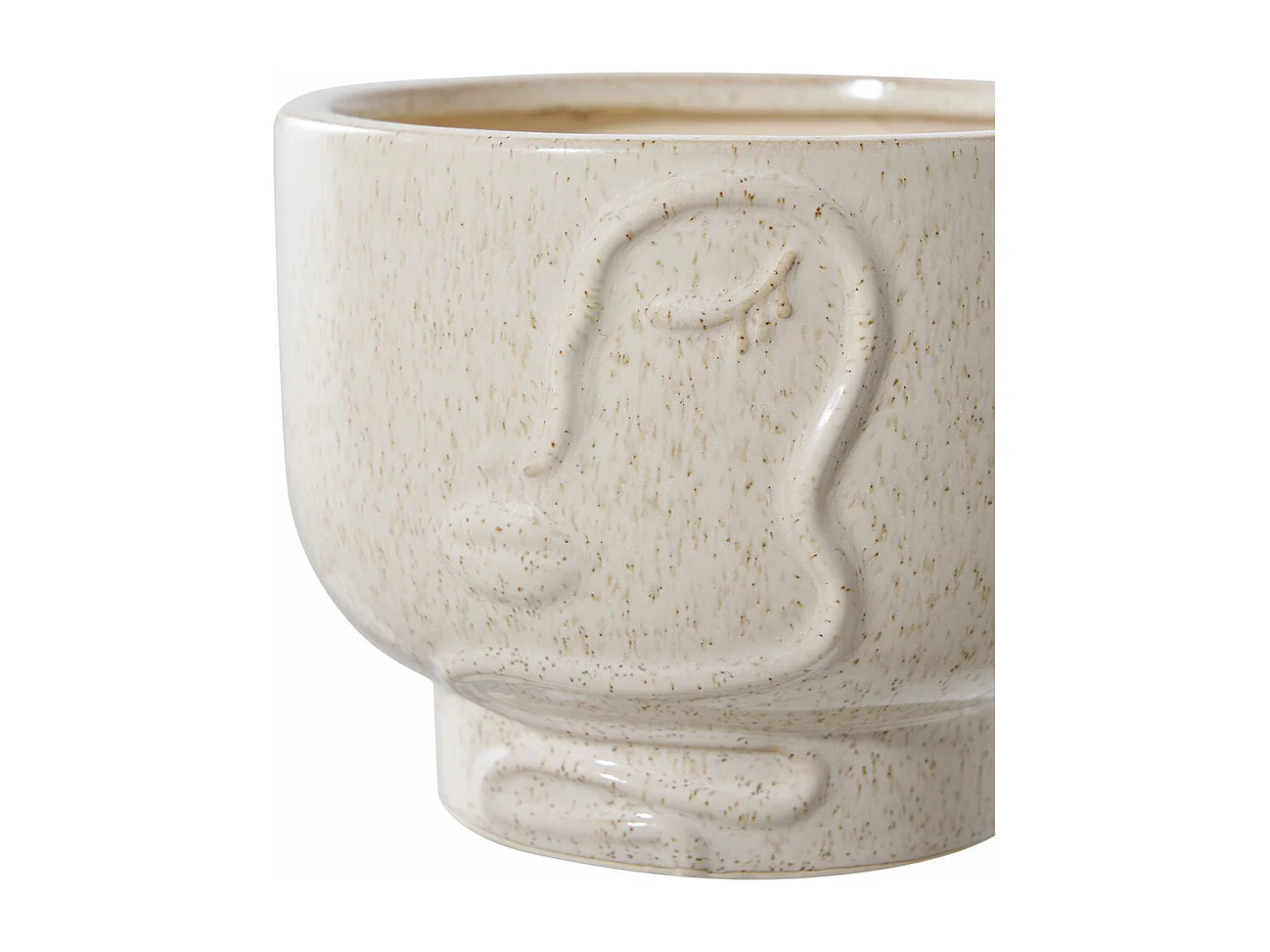 Vaso per fiori Sine beige.