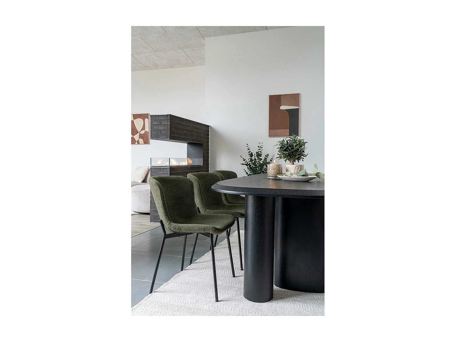 Vaso per fiori Sine beige.