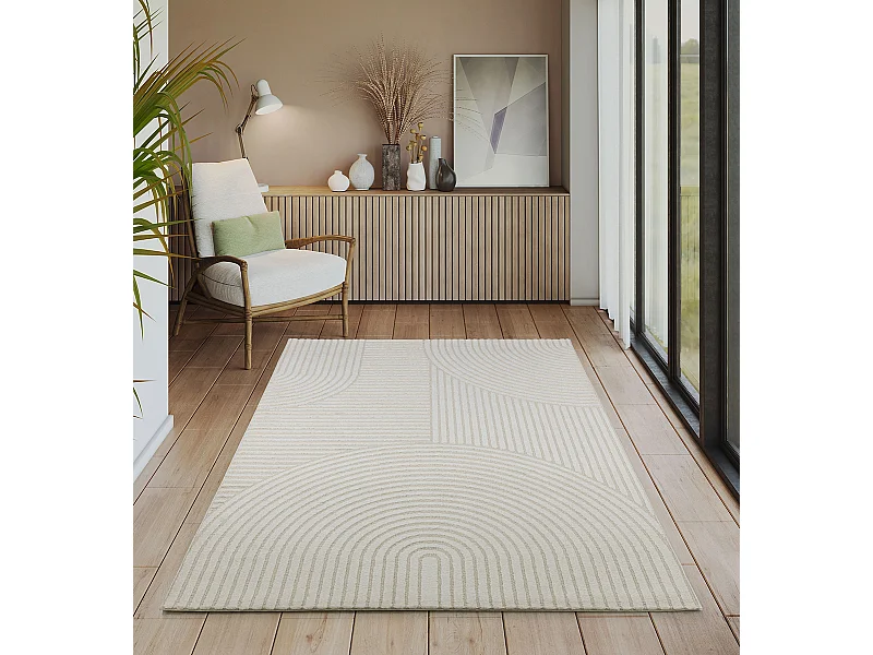 Teppich Everest Modern Bogen - Cream - 140 x 200 cm