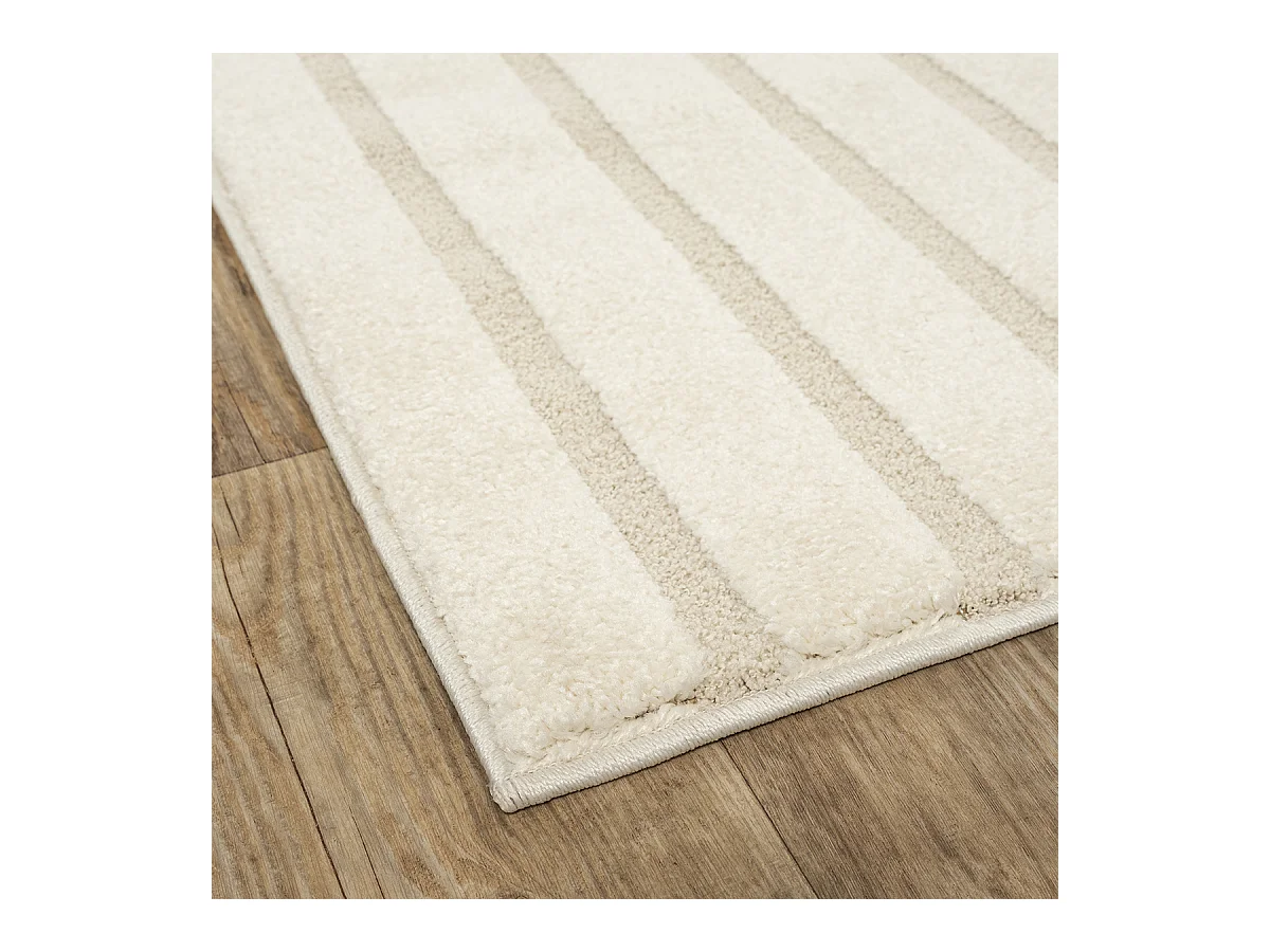 Tapis Everest moderne shape - Crème - 160 x 230 cm