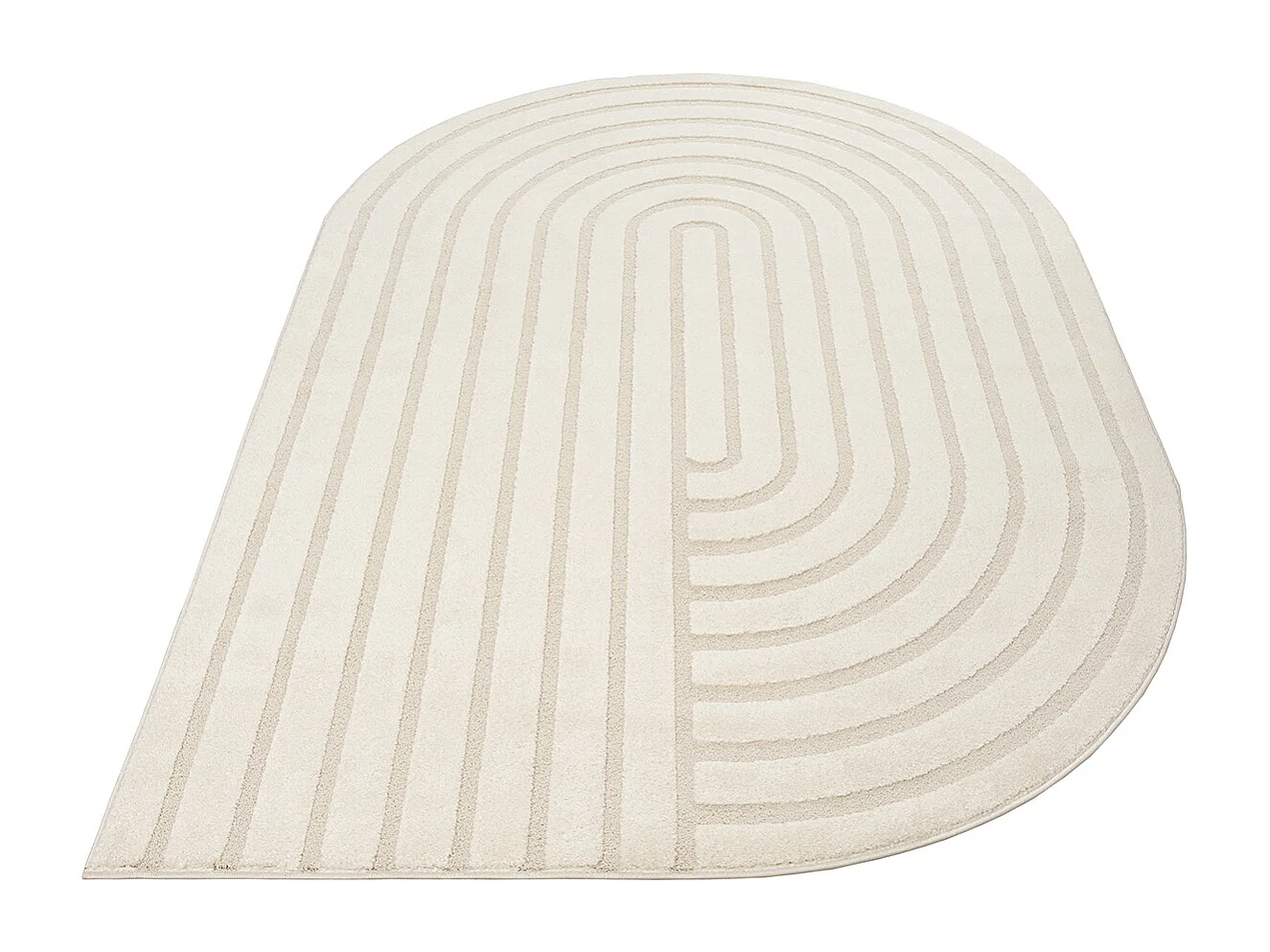Tapis Everest moderne shape - Crème - 160 x 230 cm