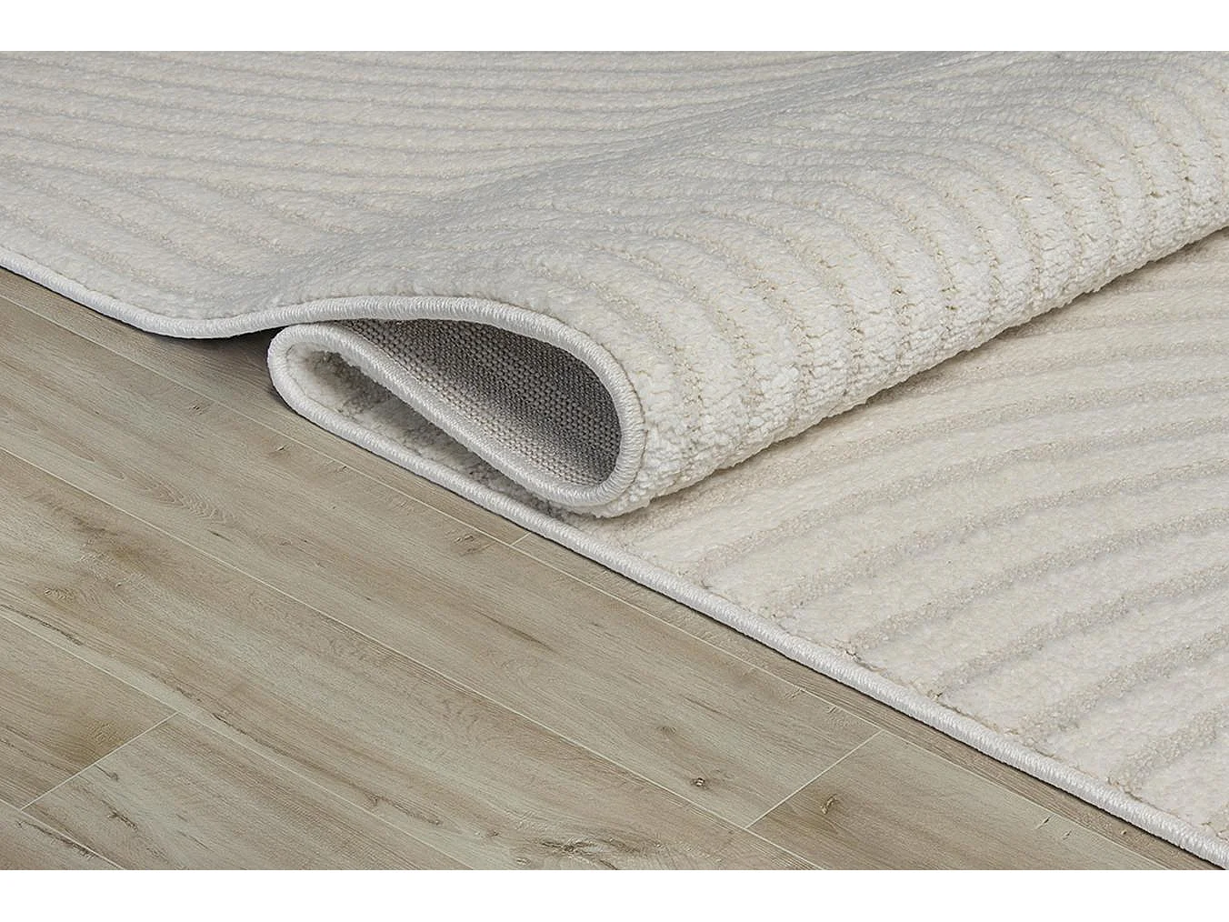 Tapis Everest moderne arc curve - Crème - 80 x 150 cm