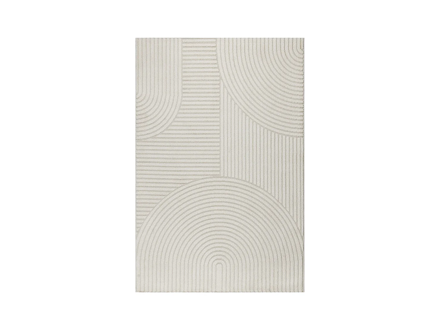 Tapis Everest moderne arc curve - Crème - 240 x 340 cm