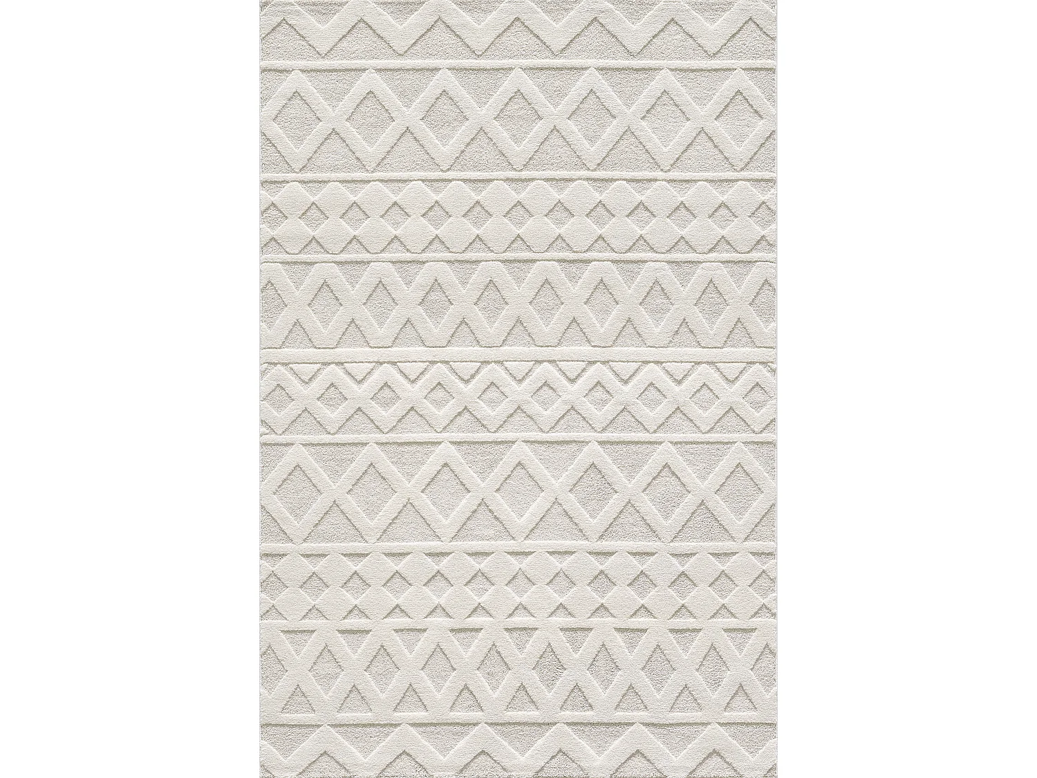 Alfombra Everest Moderna Diamond - Crema - 160 x 230 cm