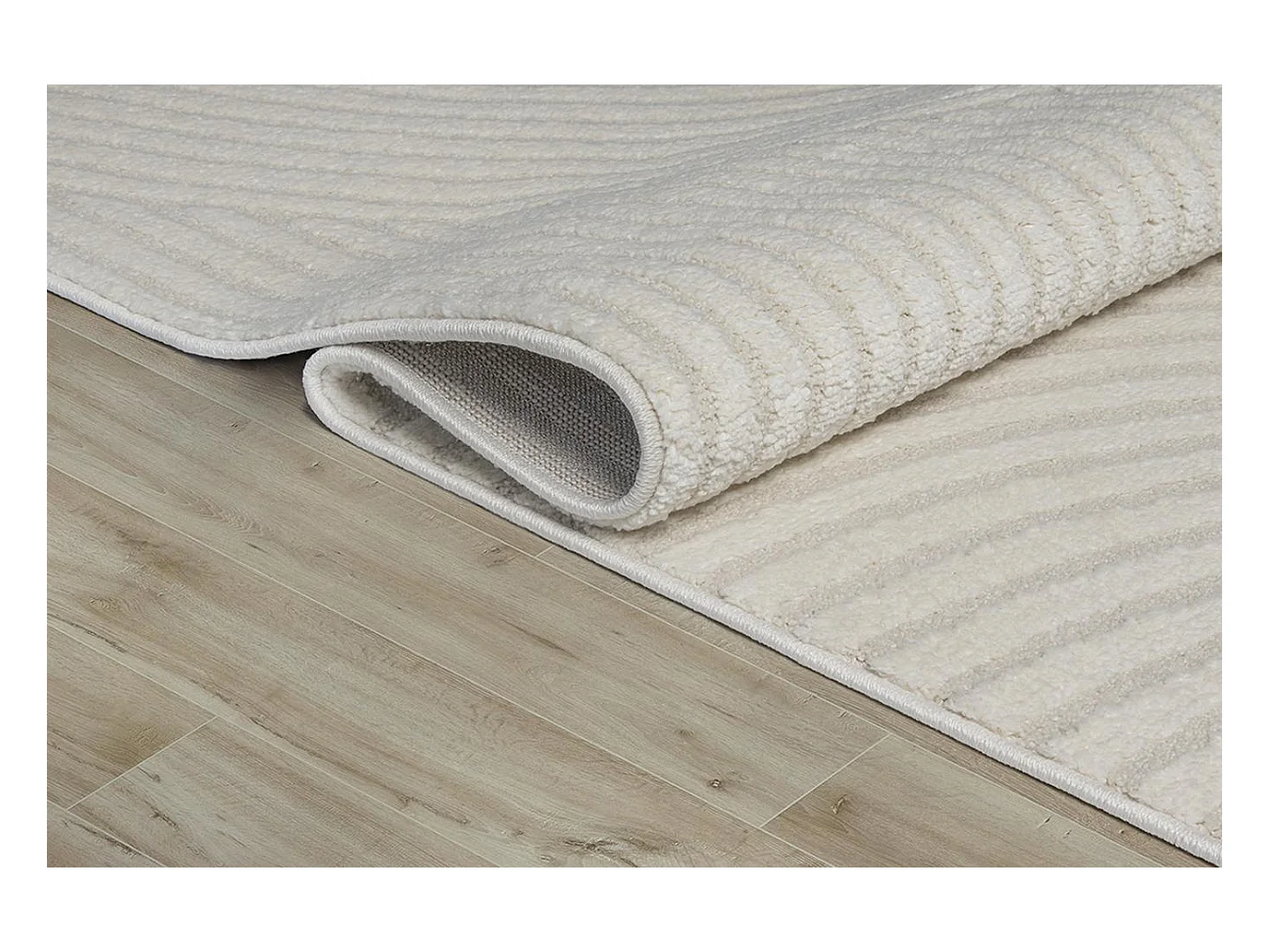 Tapis Everest moderne arc curve - Crème - 200 x 290 cm