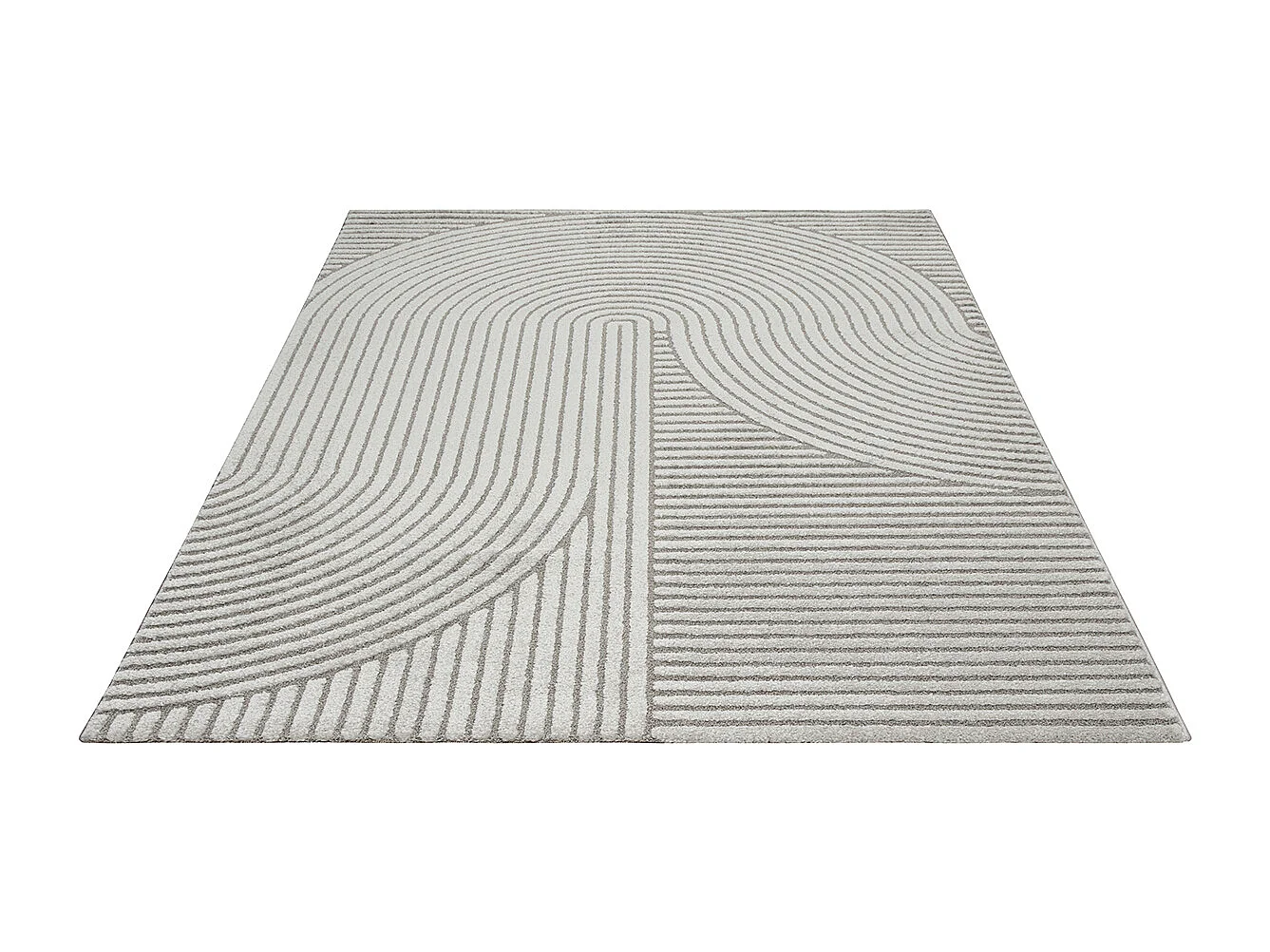Alfombra Everest Modern 3D alto-bajo - Gris - 120 x 170 cm