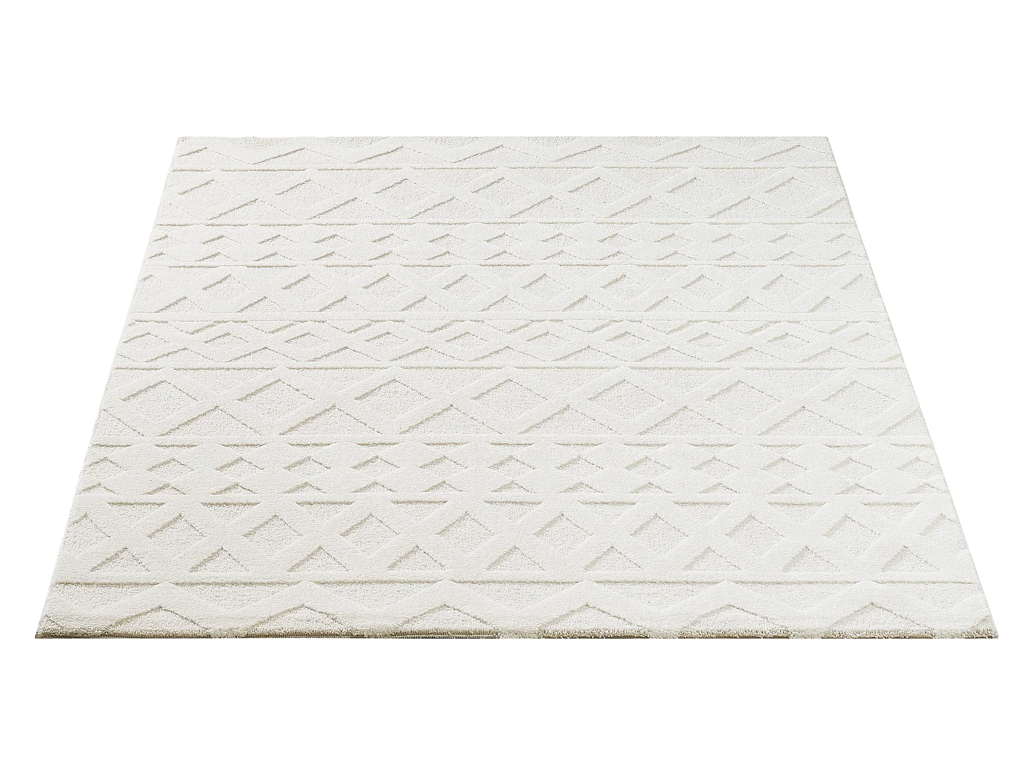 Tapis Everest moderne losange - Crème - 200 x 290 cm