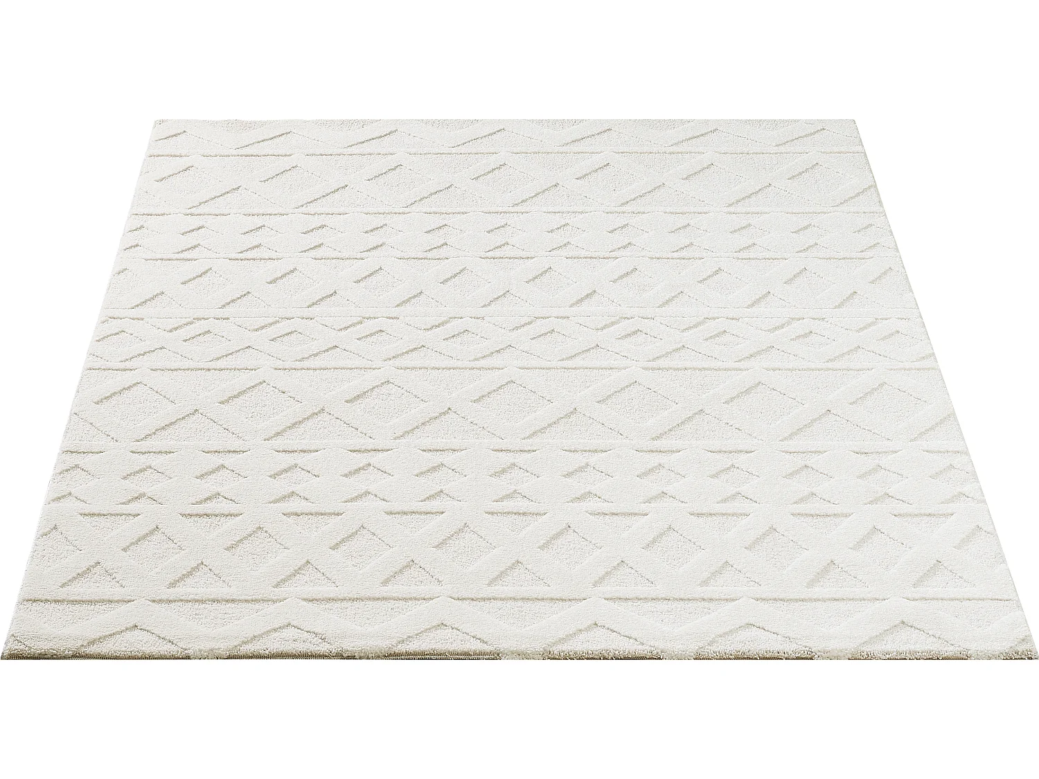 Tapis Everest moderne losange - Crème - 200 x 290 cm