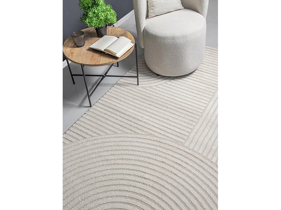 Tappeto Everest Moderno Arch - Crema - 80 x 300 cm