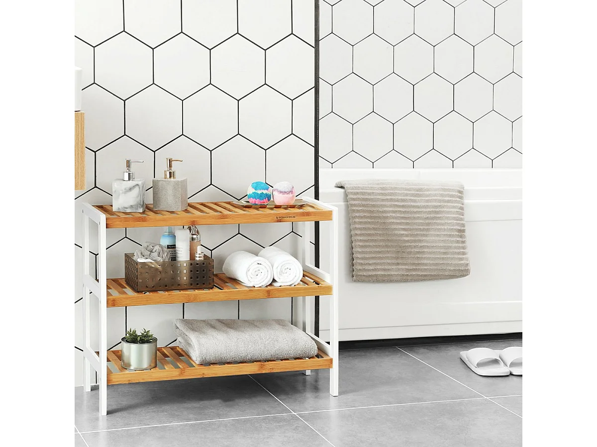 Etagère à chaussures 3 niveaux - L70 cm