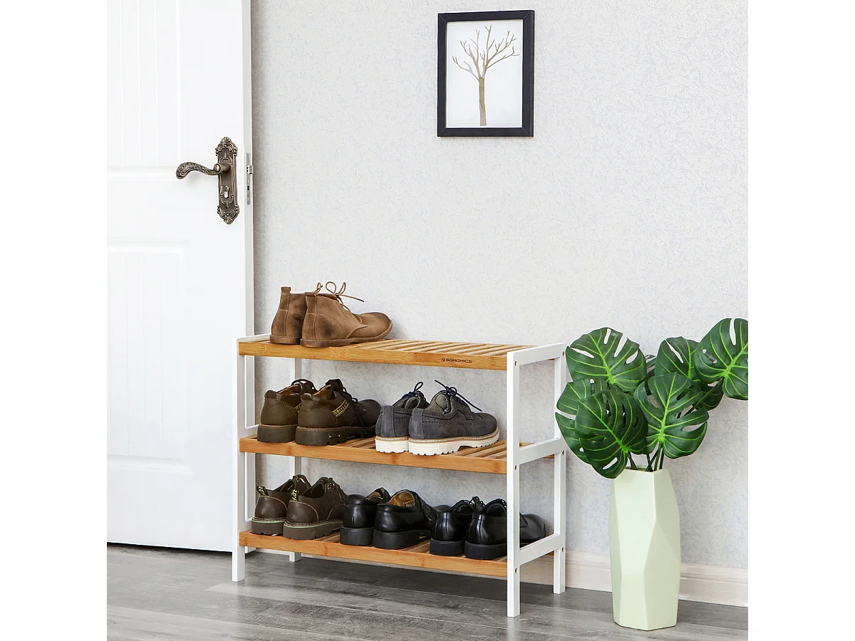 Etagère à chaussures 3 niveaux - L70 cm