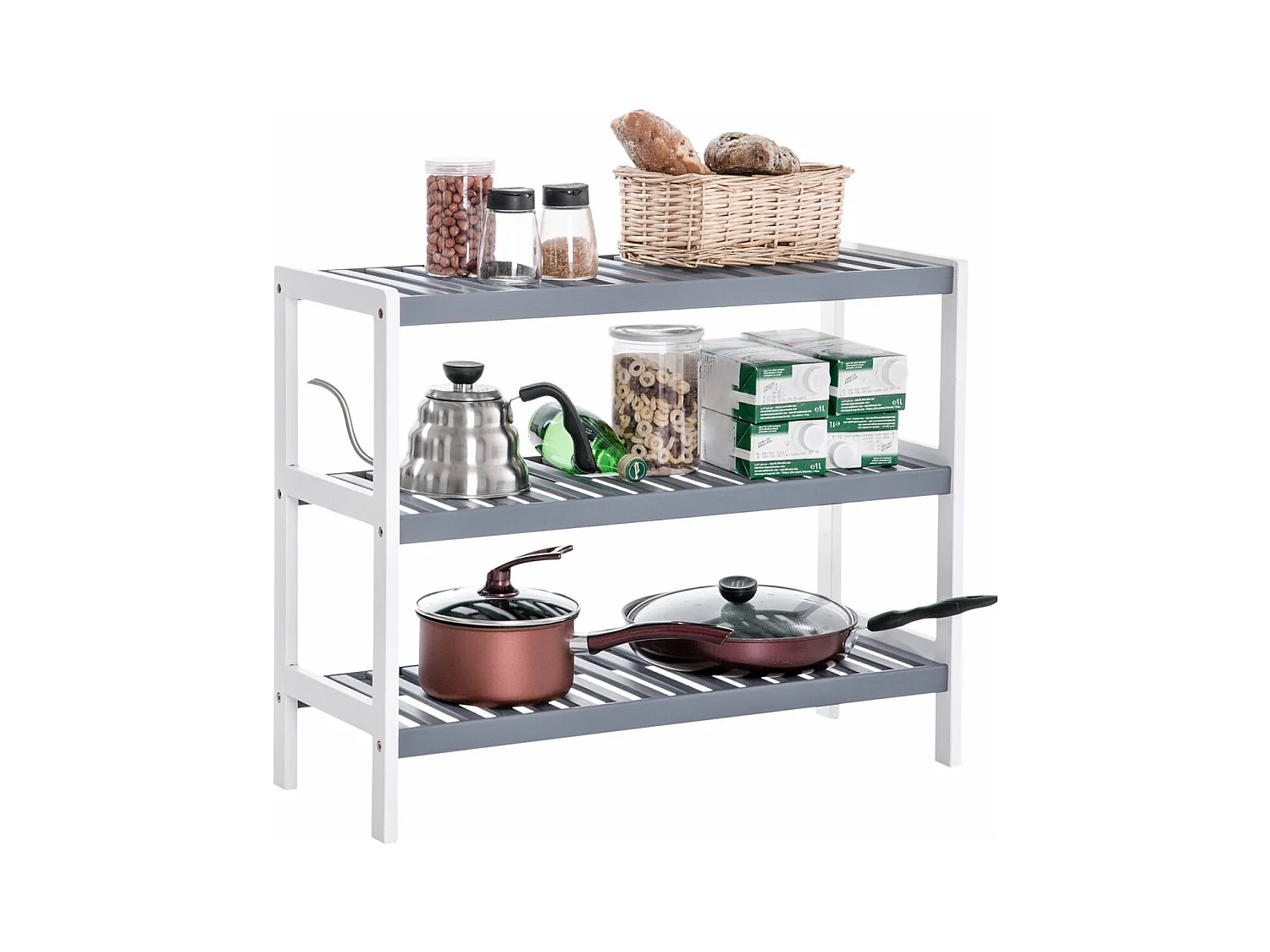 Schuhregal 3 Ebenen – L70 cm