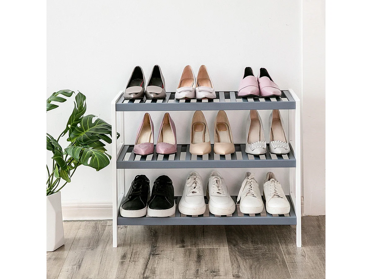 Etagère à chaussures 3 niveaux - L70 cm