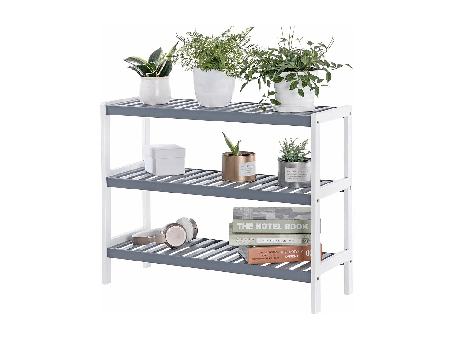 Etagère à chaussures 3 niveaux - L70 cm