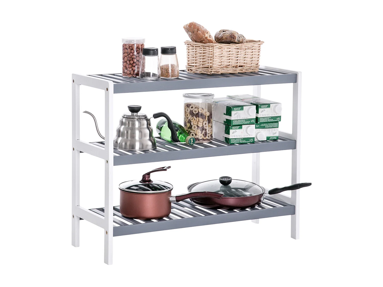 3-poziomowy stojak na buty - 70 cm