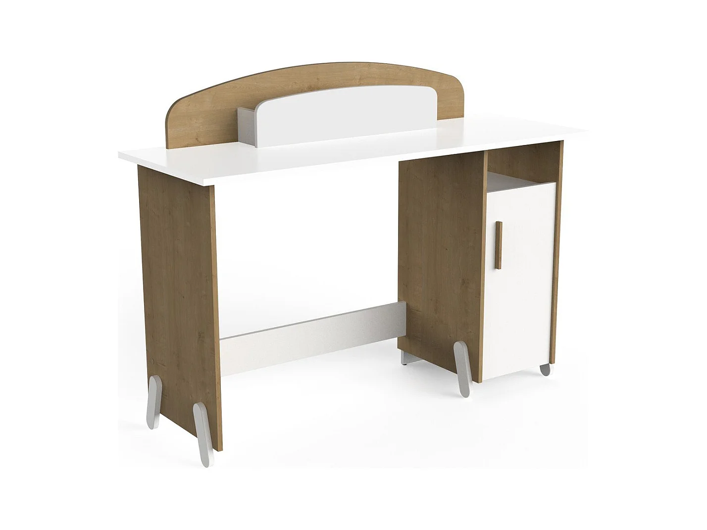 Bureau 1 niche et 1 porte L134,8 cm - NAILI