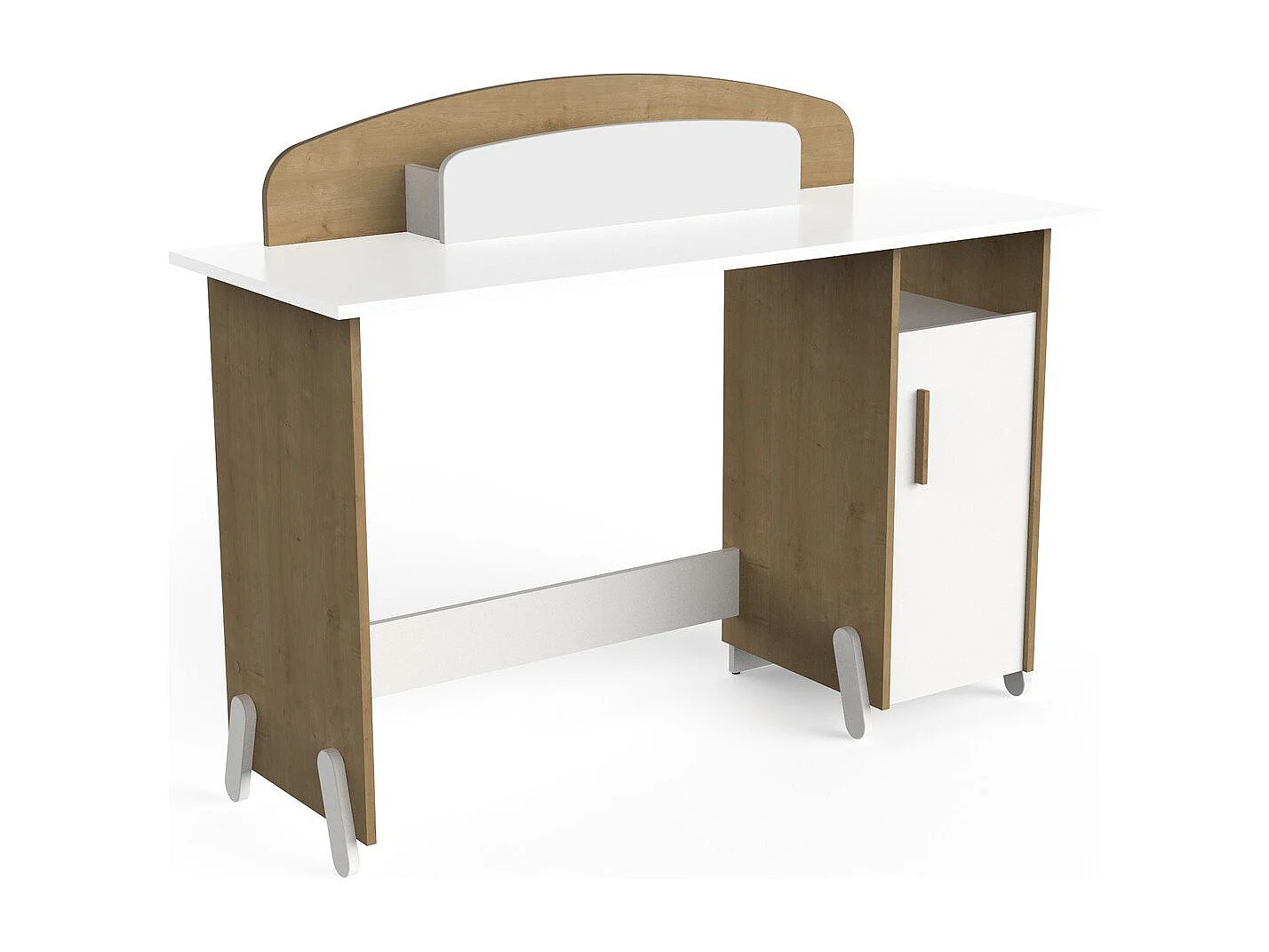 Bureau 1 niche et 1 porte L134,8 cm - NAILI