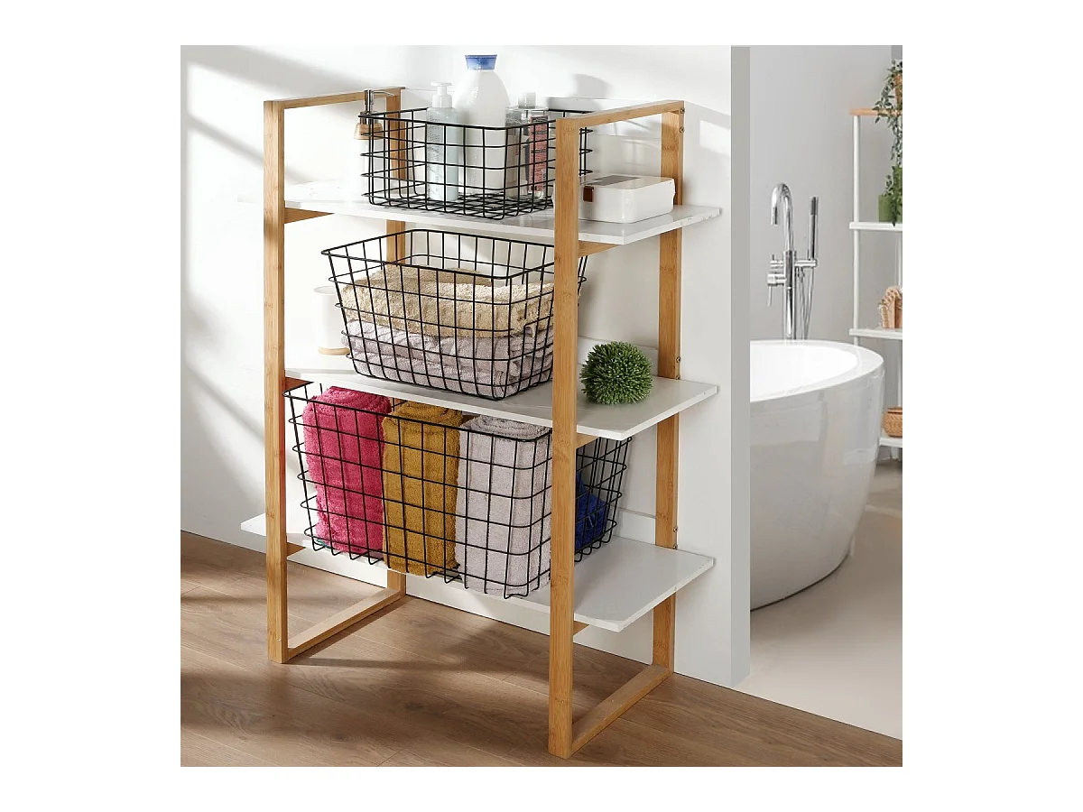 Panier filaire noir petit modèle - H16 cm