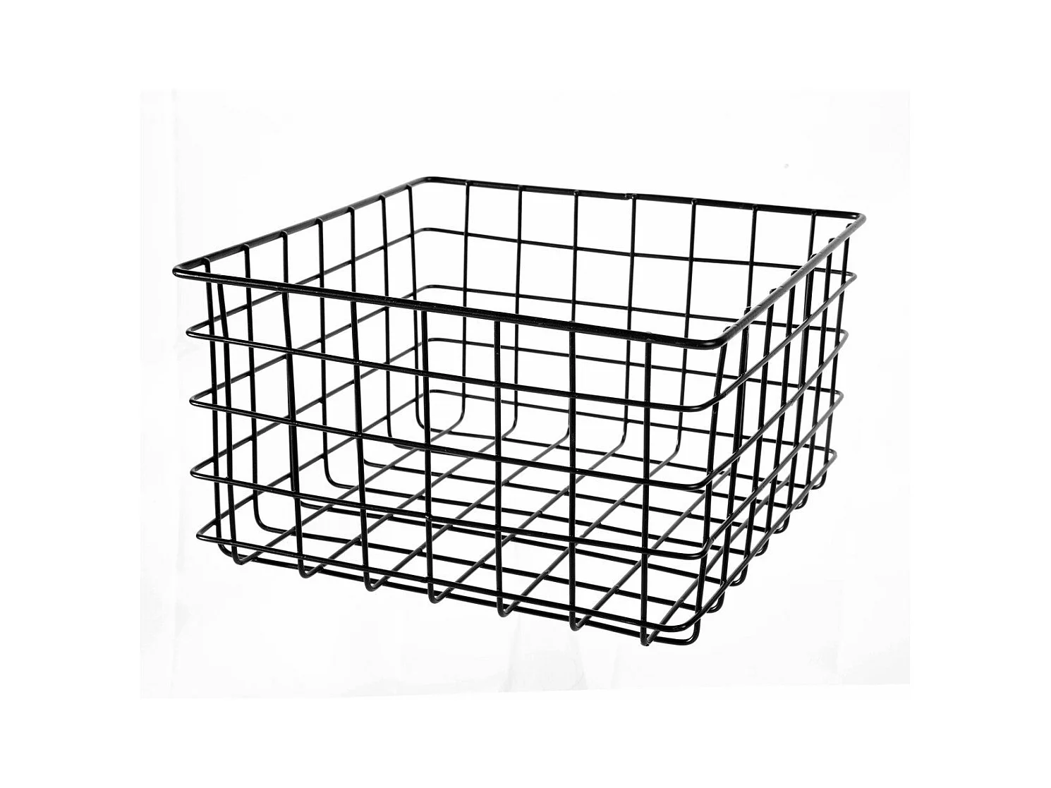 Panier filaire noir petit modèle - H16 cm