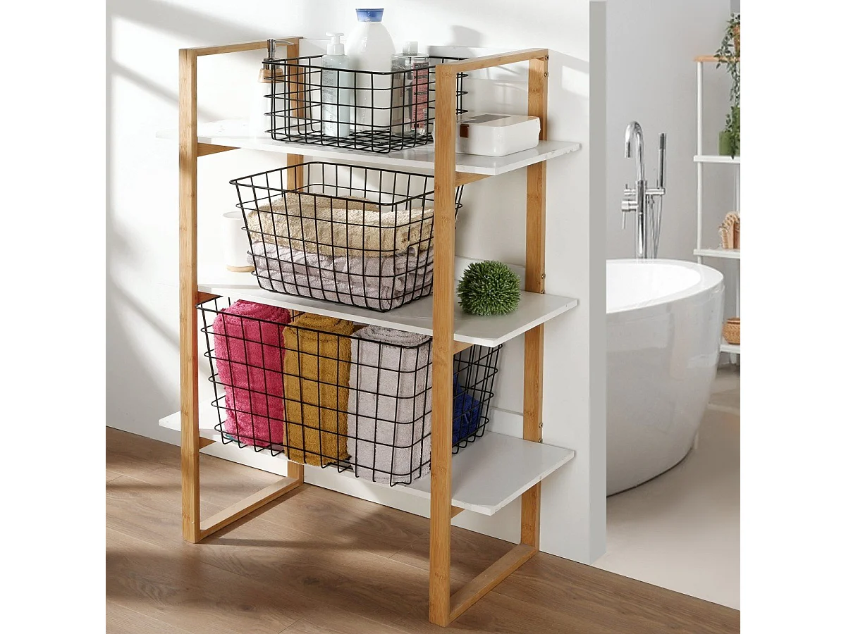 Panier filaire noir petit modèle - H16 cm