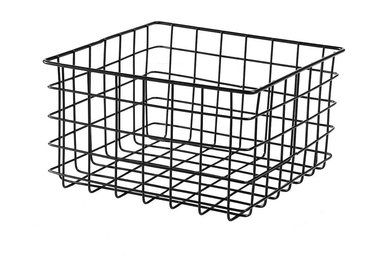 Panier filaire noir petit modèle - H16 cm
