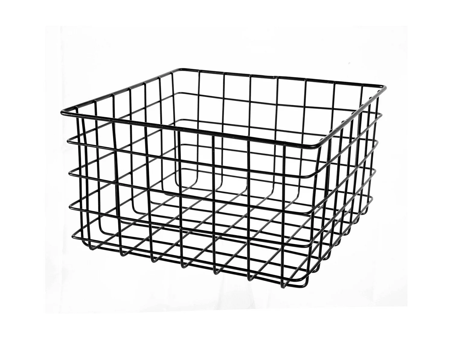Panier filaire noir petit modèle - H16 cm