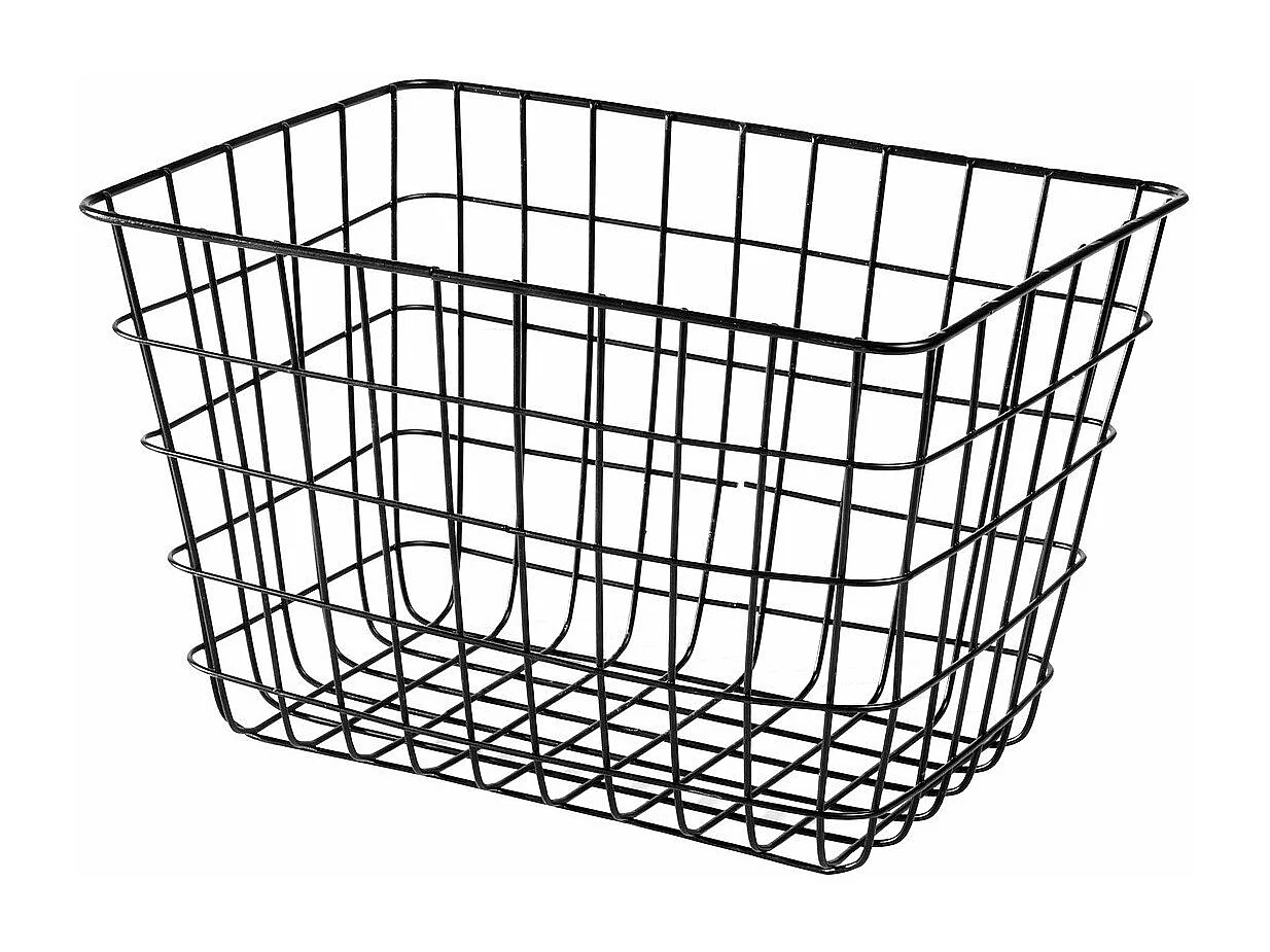 Panier filaire noir moyen modèle  - H23 cm