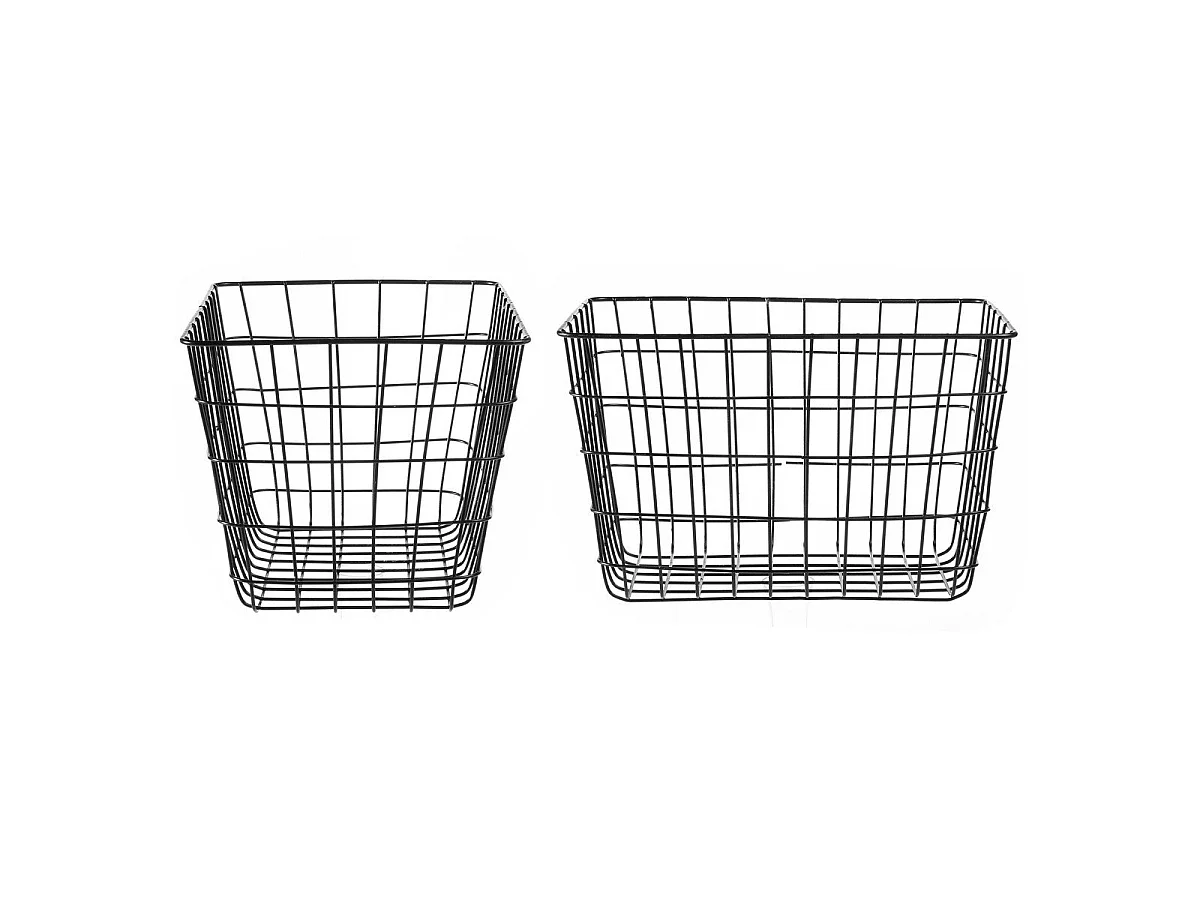 Panier filaire noir moyen modèle  - H23 cm