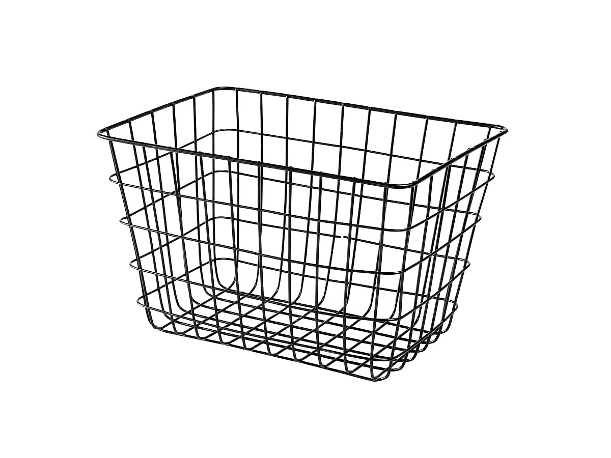 Panier filaire noir moyen modèle  - H23 cm