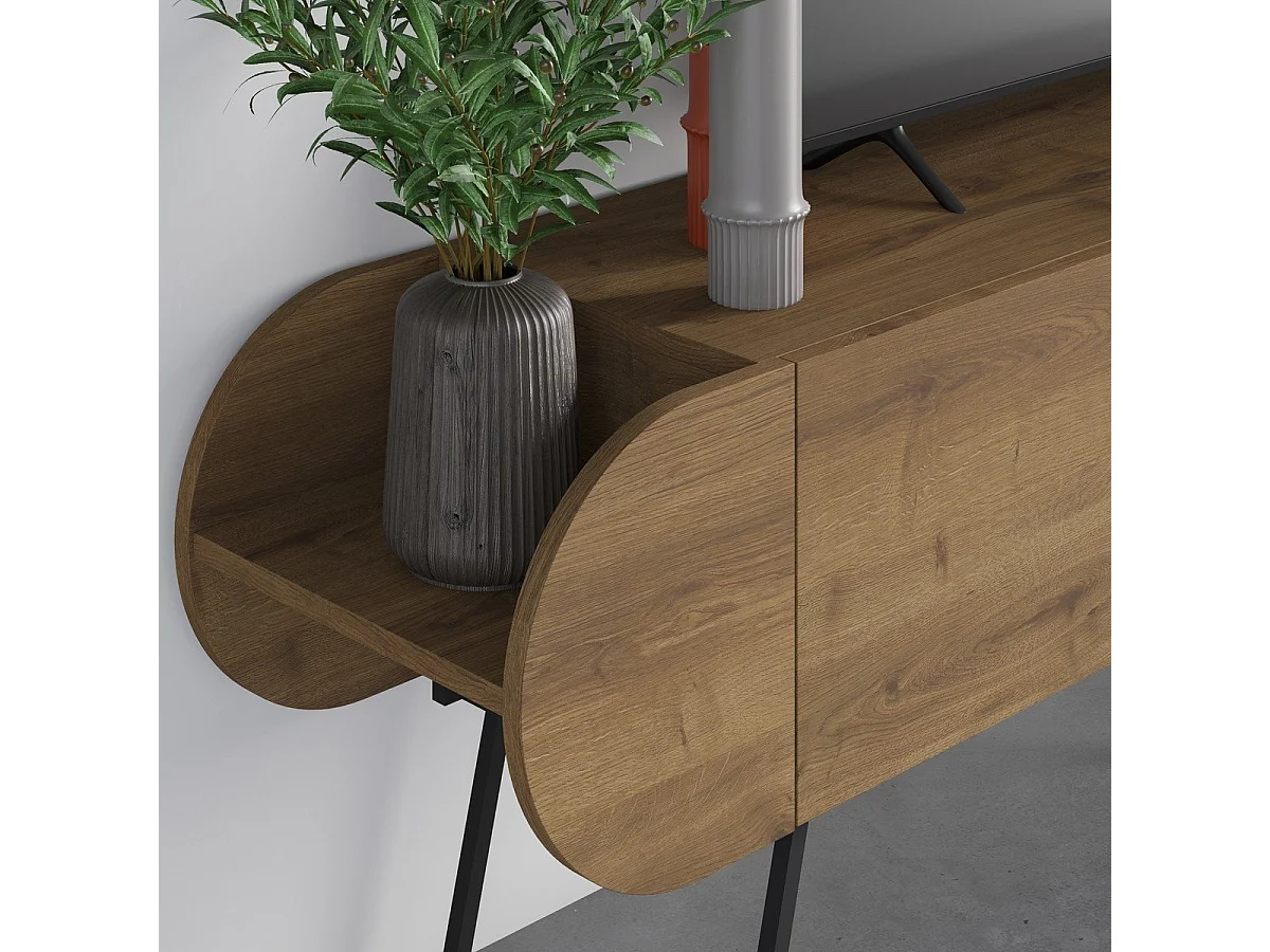 TV-Möbel 2 Türen mit Metallfüßen B194,5 cm - SALUSO