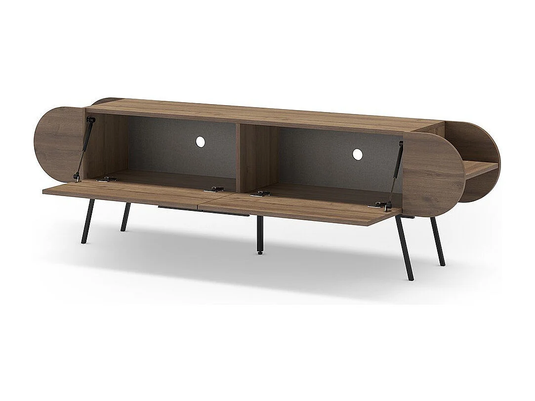 Stojak TV 2-drzwiowy z metalowymi nogami L194,5 cm - SALUSO