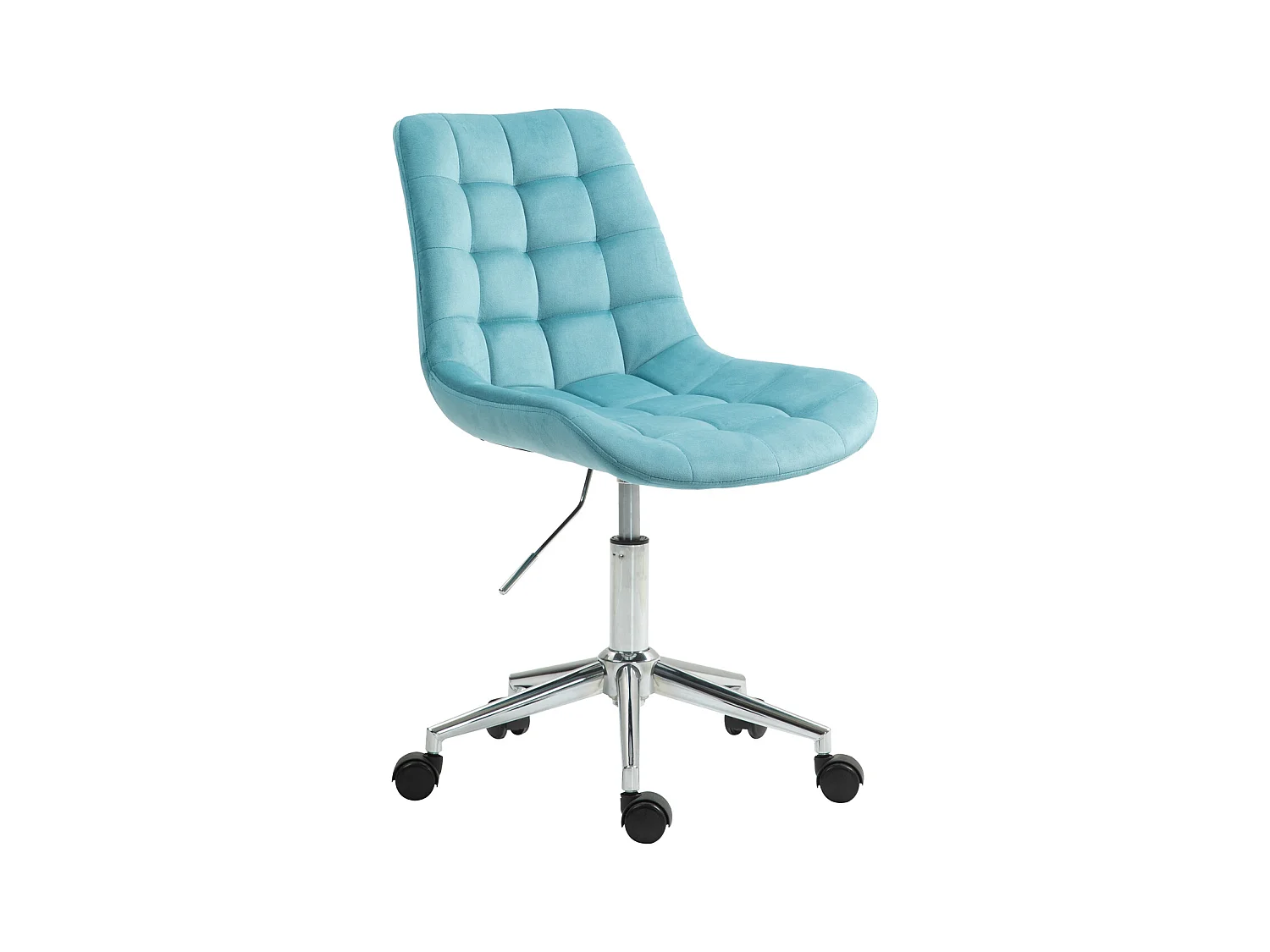 Chaise de bureau SVITA MICKY pour enfants, chaise de bureau réglable en hauteur, chaise pivotante, bleu clair