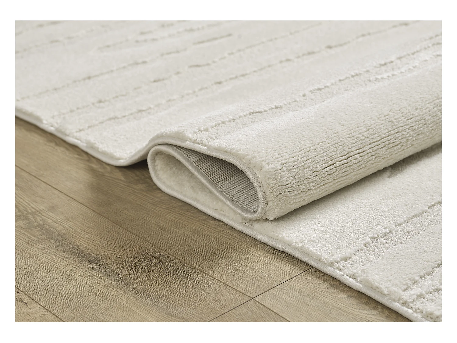 Tapis Everest moderne design - Crème - 80 x 300 cm