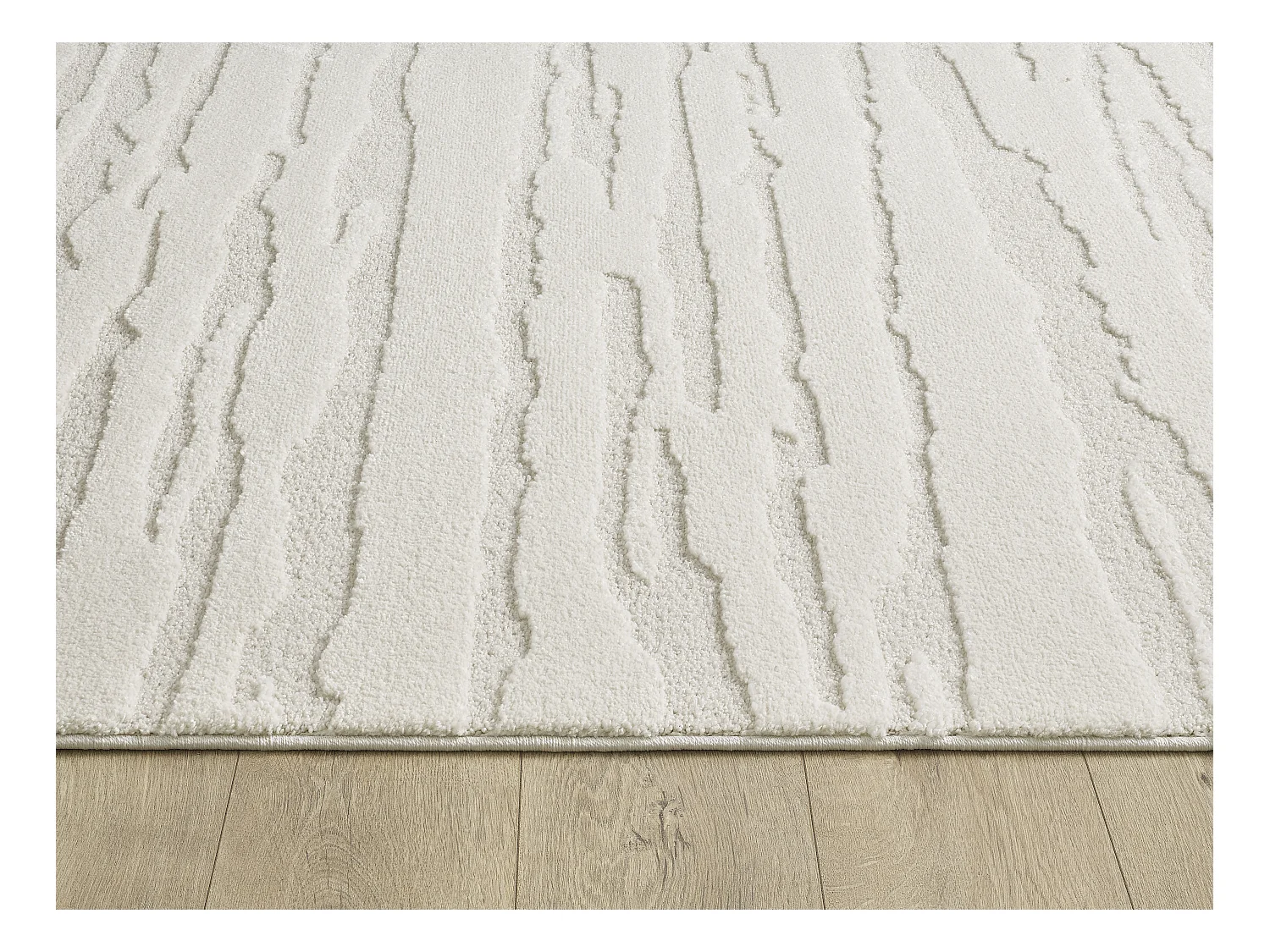 Tapis Everest moderne design - Crème - 80 x 300 cm