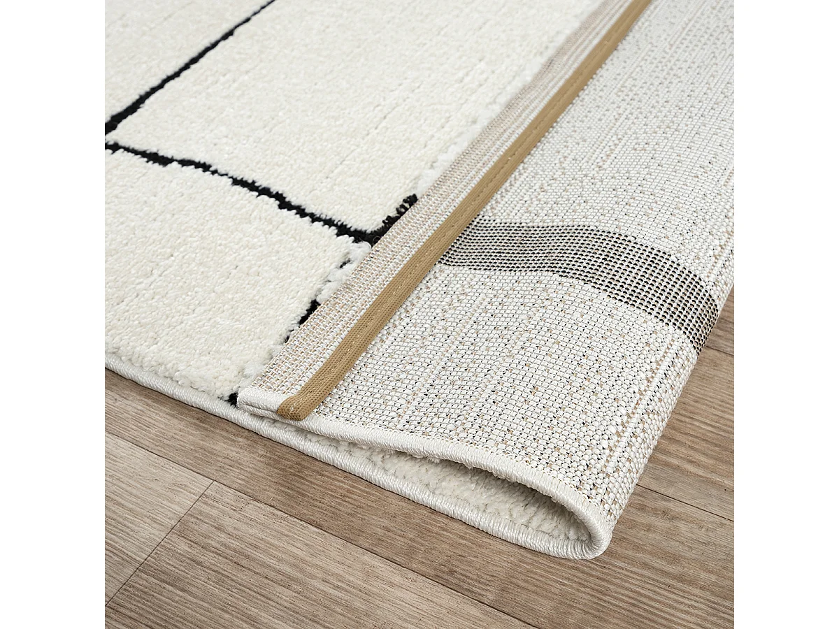 Tapis Everest design moderne - Crème - 80 x 150 cm