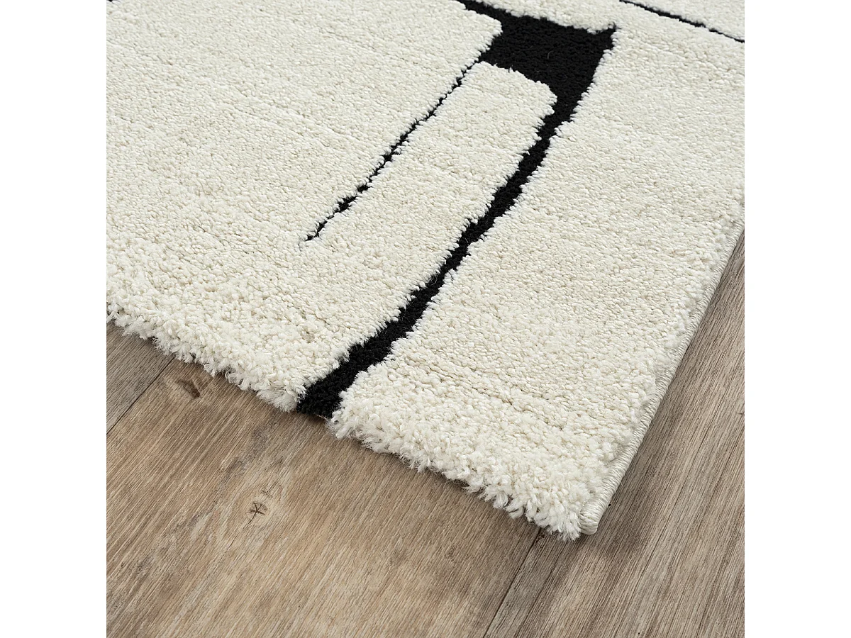 Tapis Everest design moderne - Crème - 80 x 150 cm